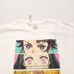 Demon Slayer Graphic Short Sleeve T Shirt Adult Mens Size Medium M White